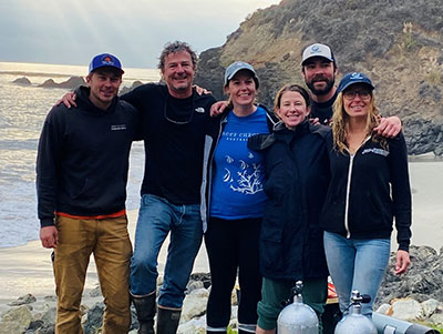 Big Sur kelp restoration team