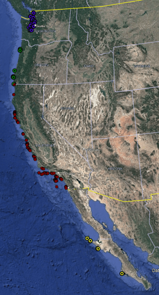 2022 kelp forest monitoring sites